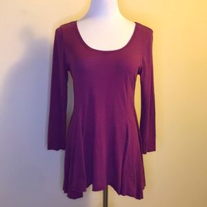 Anthropologie 3/4 sleeve TLA tunic tee Sz M